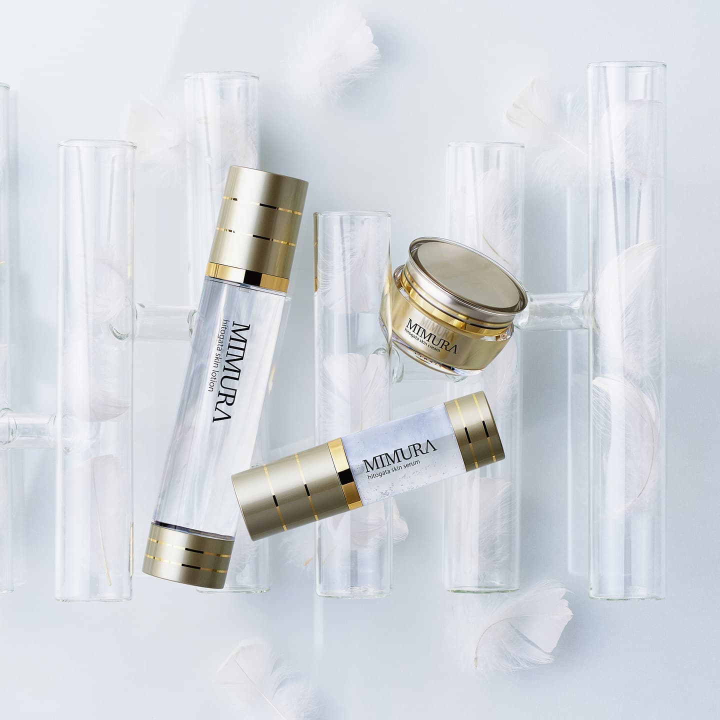 プロップスで商品の透明感を演出した写真